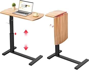 幅80cm 多機能高さ調節可能サイドテーブル デスクワーク 多機能高さ調節可能サイドテーブル - 幅80cm デスクワーク 幅80cm